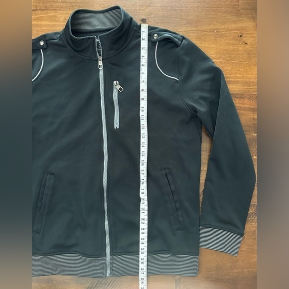 Marc Ecko Jacket Mens L Cut & Sew Black & Gray No 07243 Field Bomber - Picture 6 of 10